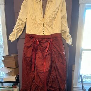 Torrid steampunk renaissance dress size 0 new with tags